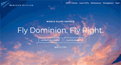 Desktop Screenshot of dominionaviation.com
